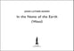 In The Name of The Earth (West) SSAATB Choral Score cover